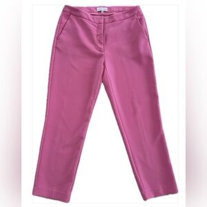 Gibson Latimer High Rise Ankle Stretch Dress City Pants Pink Straight Dr Pants 8